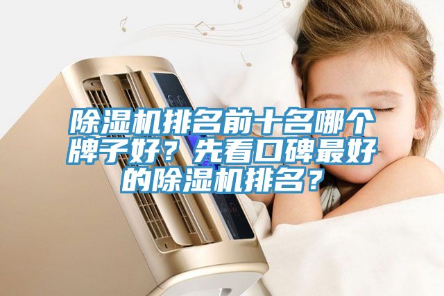 除濕機排名前十名哪個牌子好？先看口碑最好的除濕機排名？